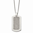 Titanium Hammered Pendant Necklace