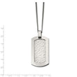 Titanium Hammered Pendant Necklace