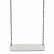 Titanium Polished Bar w/2in ext 19.5in Necklace