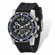 Mens Chisel Black Dial & Silicone Strap Chronograph Watch
