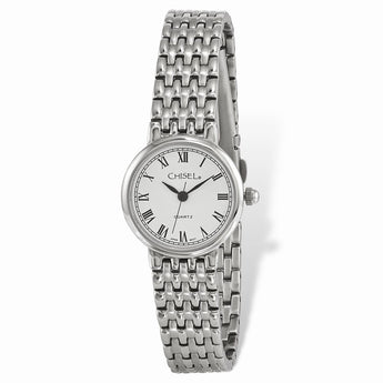 Ladies Chisel Stainless Steel White Dial Watch