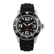 Mens Chisel 44mm Black Silicone Strap Watch