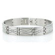 Men's Heavy Solid Stainless Steel Chain Link Bracelet 8.50 inches - Birthstone Company
