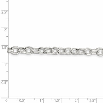 Fancy Patterned Rolo Chain - Birthstone Company